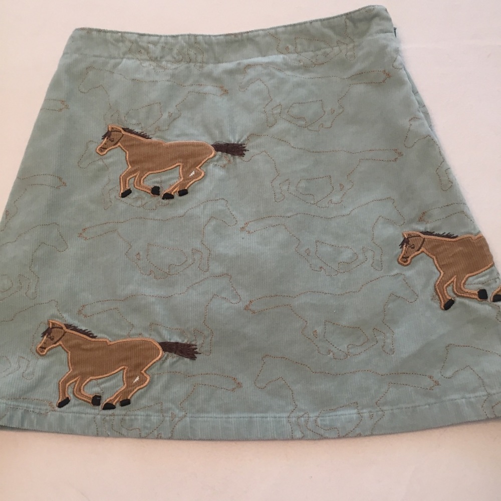 Lands End Corduroy Horse Skirt. size 12 - Picture 4 of 7